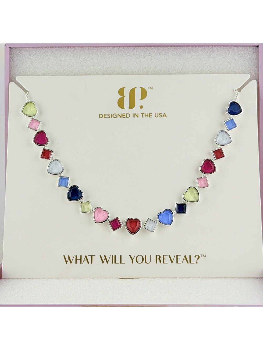 Bomb Party Jewel Candy Necklace “Journey Within” Tokyo Pop on Silver Hearts